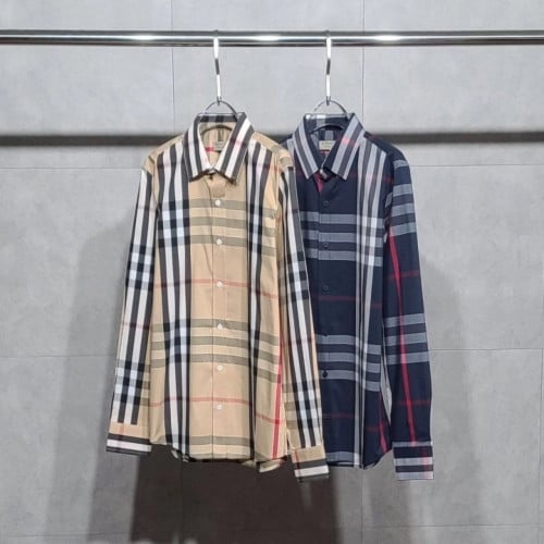 💕 버** 라인체크 셔츠