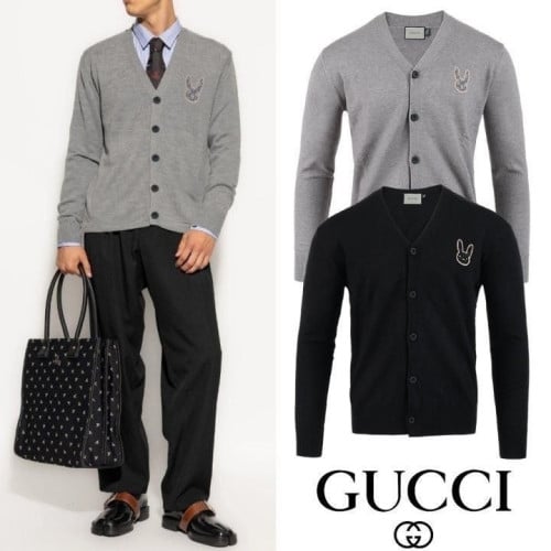 💕 구* 레빗 자수 울 가디건