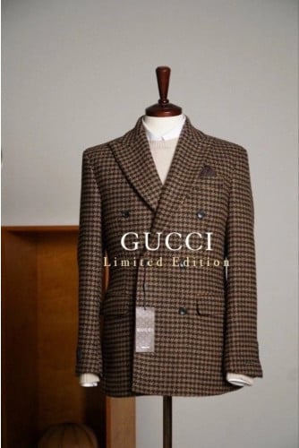 💕 구* 프리미엄 하운드투스 울100% 더블자켓