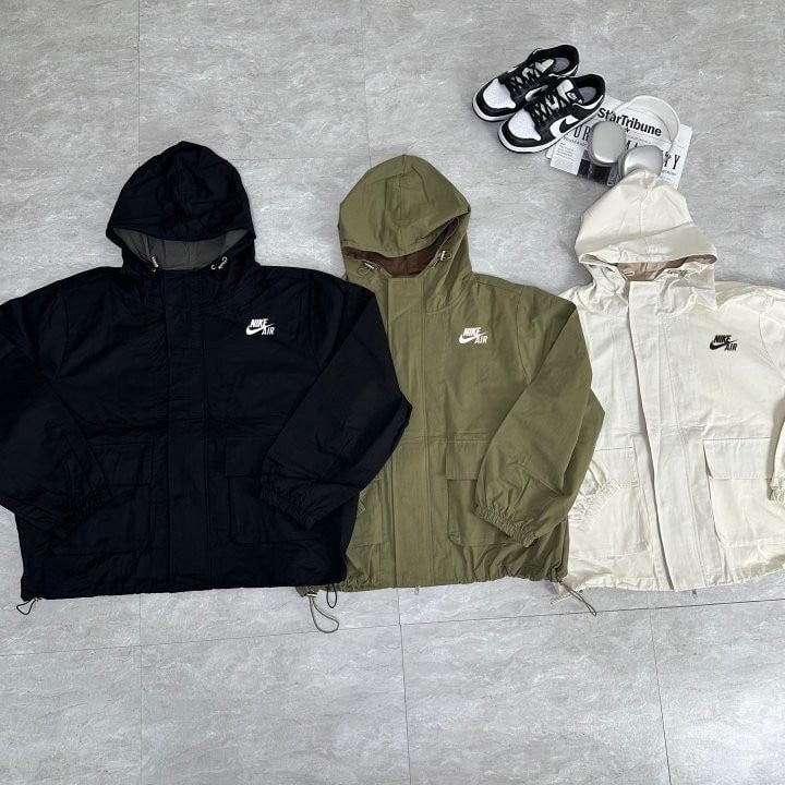 나이키 포켓 배색 후드 자켓