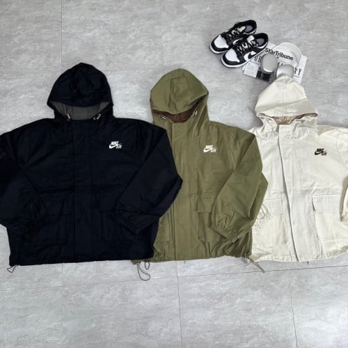 나이키 포켓 배색 후드 자켓