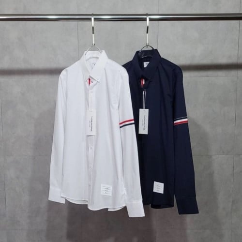 톰브라운 삼선 완장 베이직 셔츠
