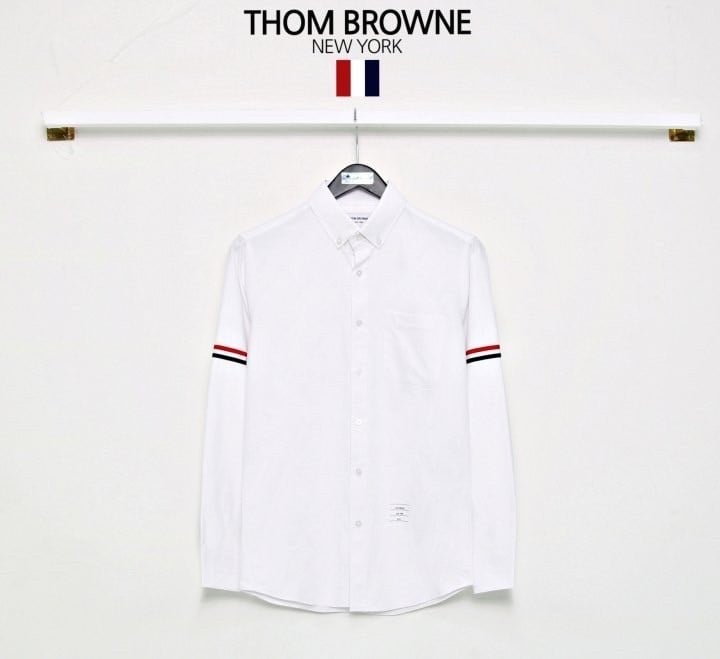 톰브라운 암밴드 옥스포드 셔츠