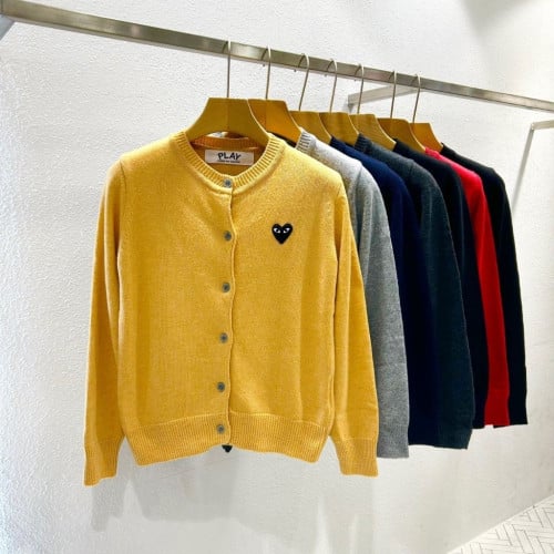 꼼데가르송 여성 R 라운드 가디건