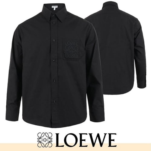 💕 로** 아나그램 자수 세미 오버 셔츠 ☆봄 신상☆