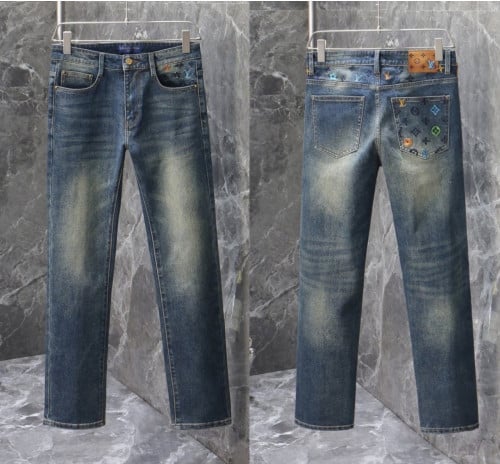 💕 루* 멀티 자수 워싱스판 데님진✔수입최고급