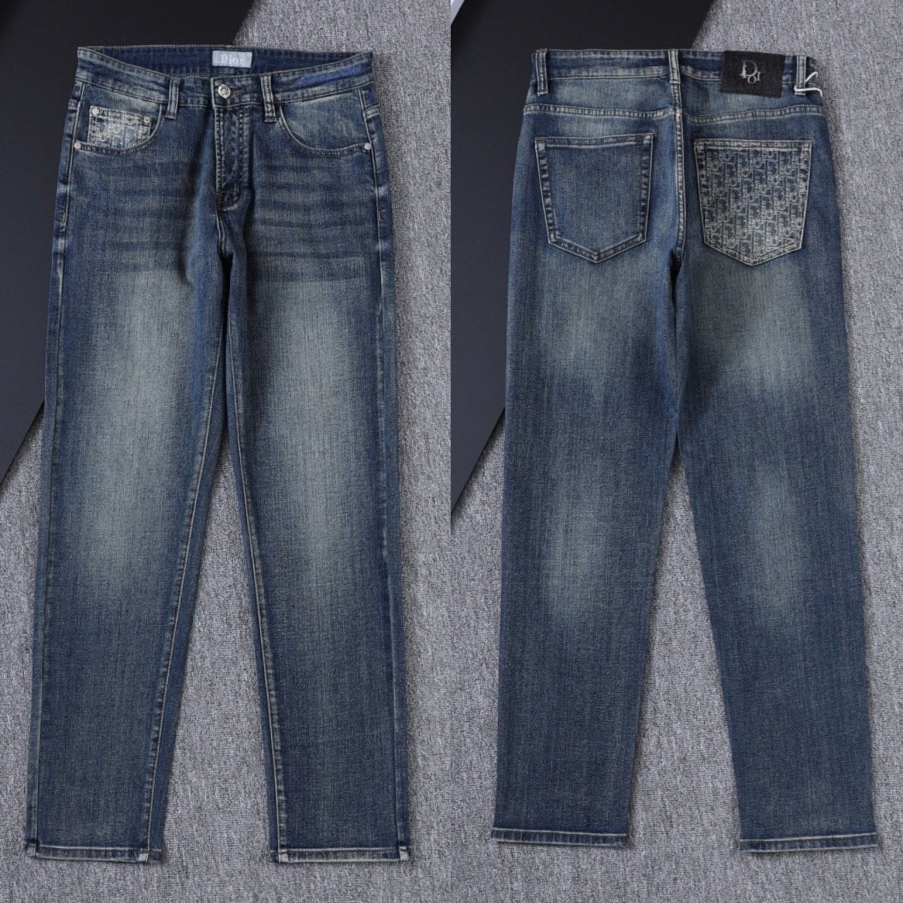 💕 디* 오블리크 포켓 워싱스판 데님진➡️수입최고급(봄제품)