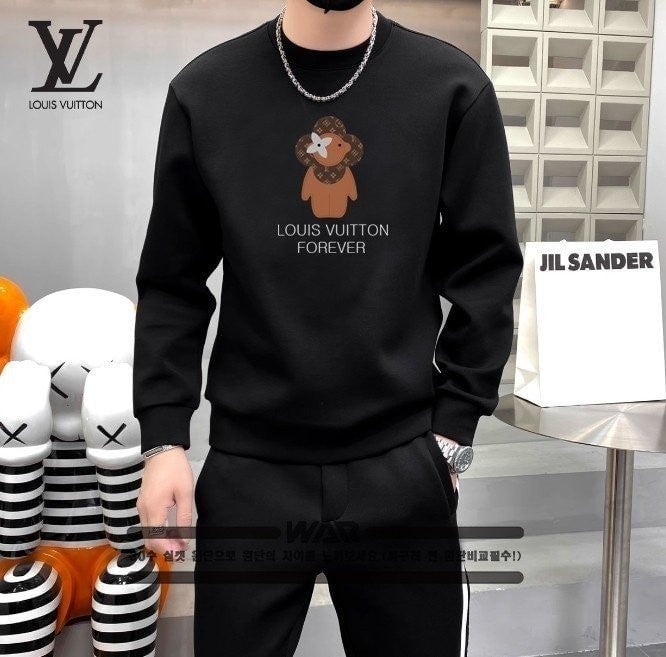 💕 루* 루이 인형 패턴 레터링 밍크양기모 티셔츠