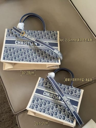 💕 디* 레더 북 토트백