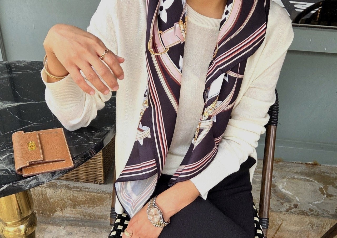 💕 루* 빅로고 모노그램 스카프