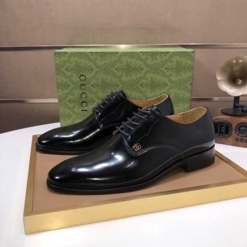 💕 구* 로고 가죽 신사화