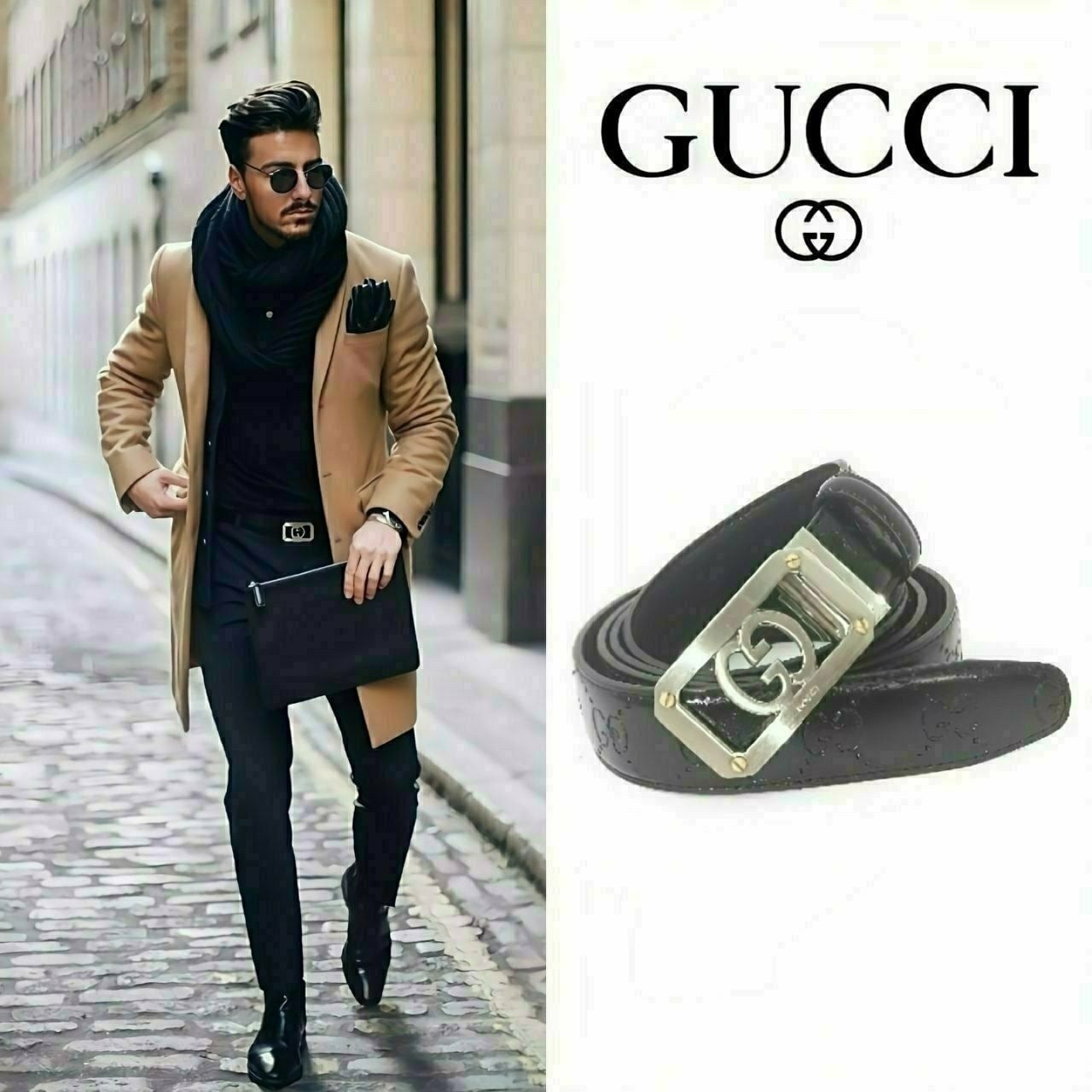 💕 구* 사각로고 벨트