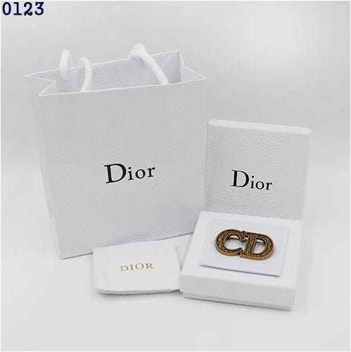 👹디올 CD 로고 골드 브로치 👹