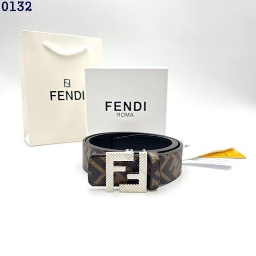 👹펜디 리버시블 레더 스터드 클로저 FF 버클 양면 벨트 (가격인하)👹