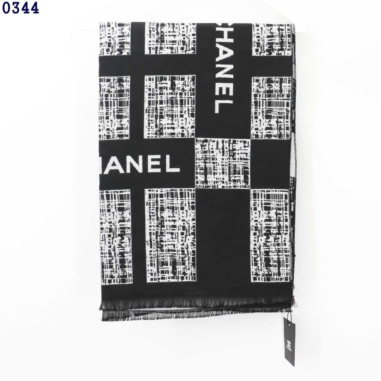 👹샤넬 로고 실크 캐시미어 양면 머플러👹