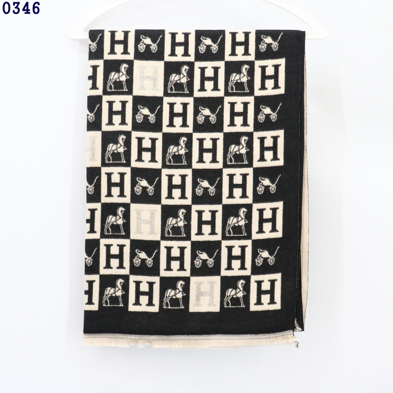 👹에르메스 H로고 양면 머플러👹