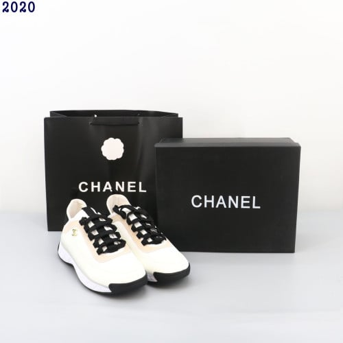 👹샤넬 믹스드 파이버 패브릭 스웨이드&카프스킨 스니커즈👹