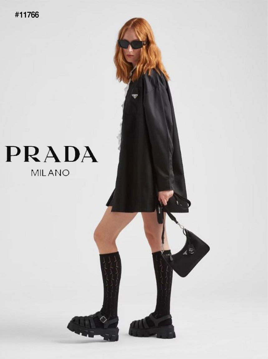 🔆 [PRADA] 프라다 리에디션 테수토 사피아노 가죽 트리밍 리나일론 숄더백 🔆