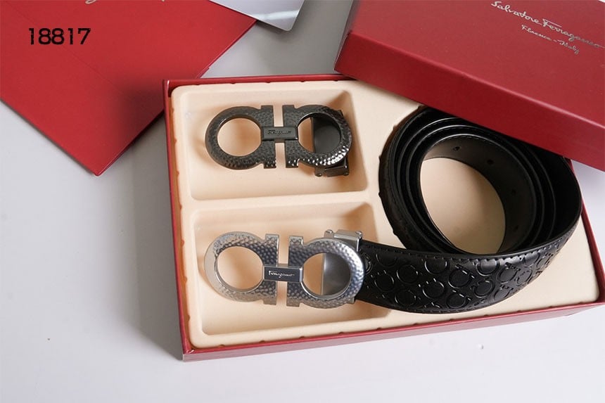 🔆 [ferragamo] 살바토레 페레가모 무광간치니 투버클 벨트 (컷팅식) 🔆