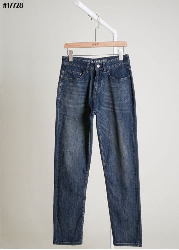 🔆 [LOEWE] 로에베 아나그램 포켓 자수 패치 테이퍼드핏 데님 팬츠 🔆