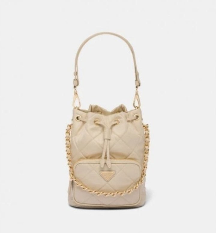 💕 프** 퀄팅 버킷백 베이지