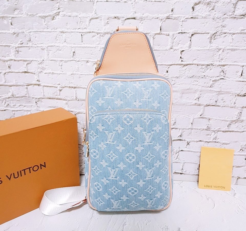 💕 루* 고급 데님 슬링백 크로스