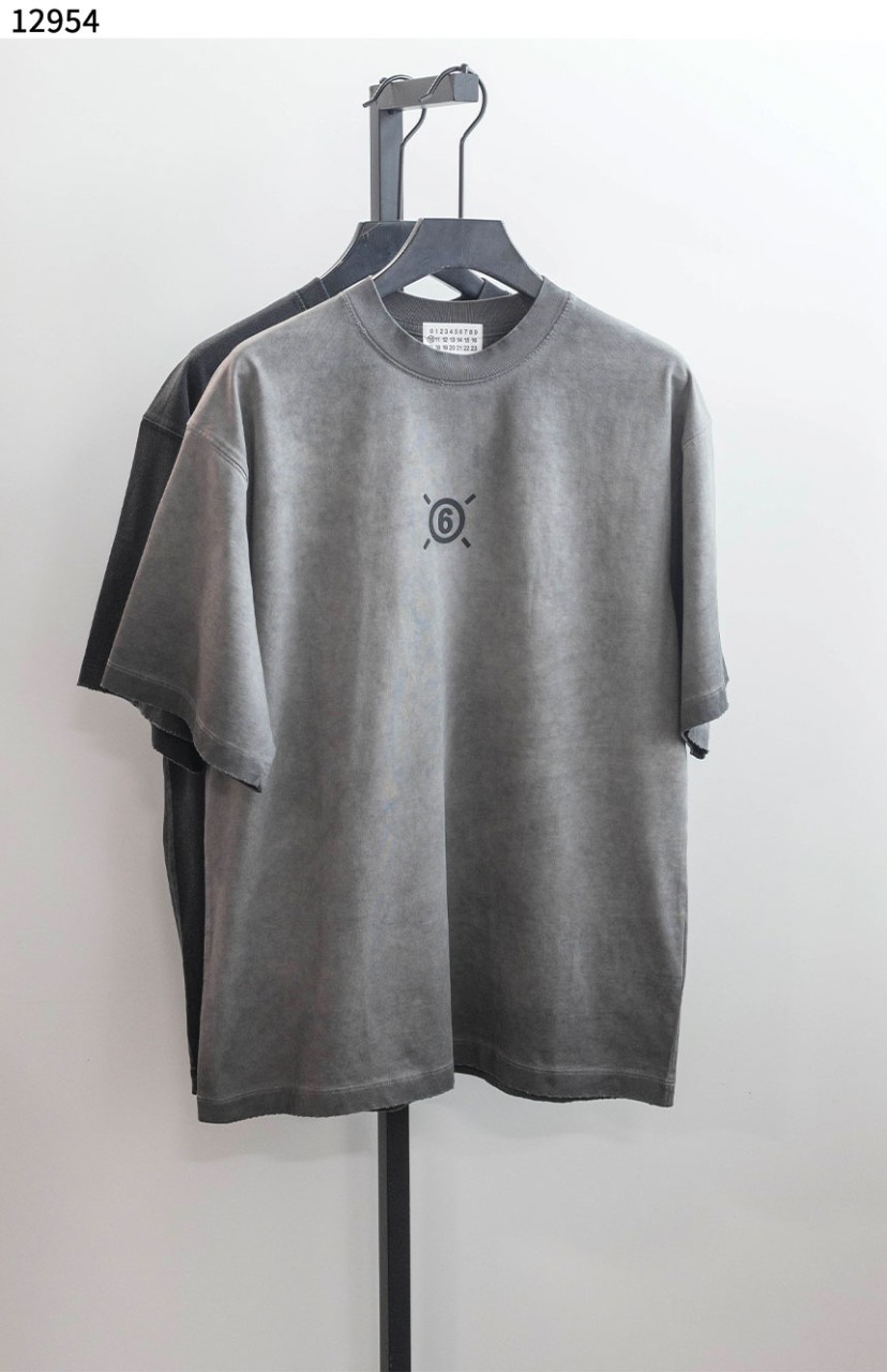 #메종마르지엘라 [Maison Margiela] 로고 포인트 워싱 라운드 티셔츠 신상입고💢 #상의 #티셔츠 #12954