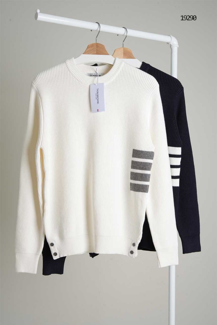 🔆 [THOM BROWNE] 톰브라운 남성 프론트 4선 울니트 🔆