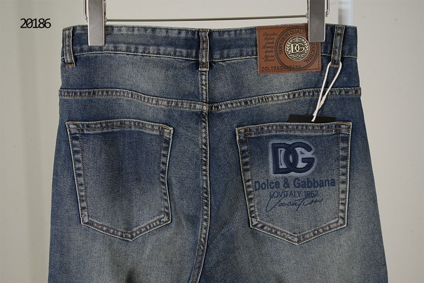 🔆 [Dolce&Gabbana] 돌체앤가바나 DG 로고 워싱 포켓 데님 팬츠 🔆