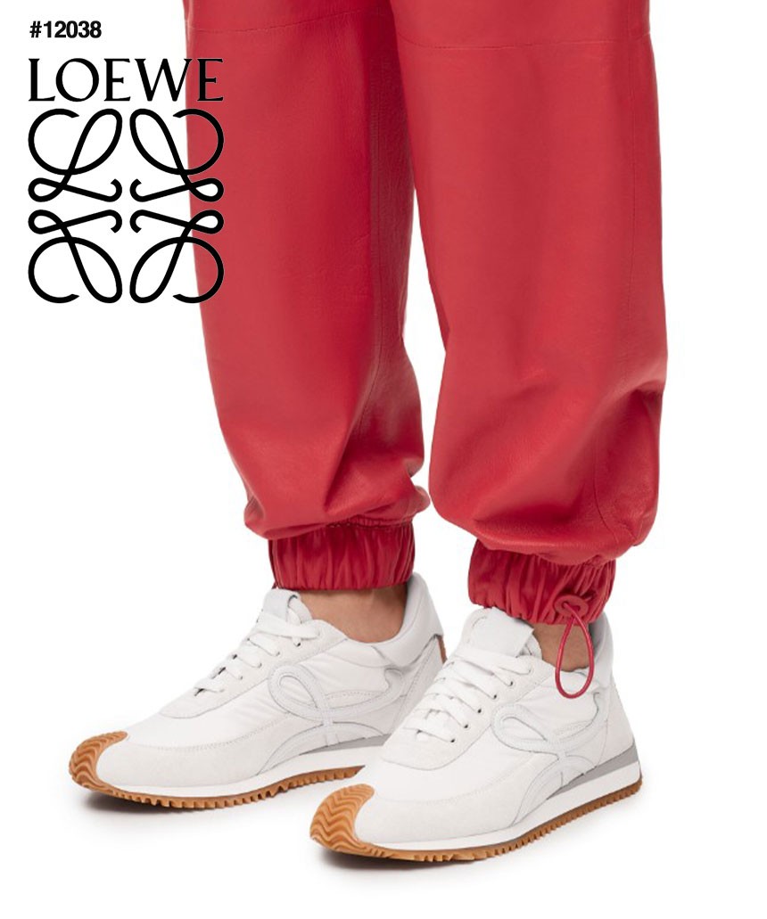 🔆 [LOEWE] 로에베 플로우 화이트 러너 스웨이드&나일론 스니커즈  🔆