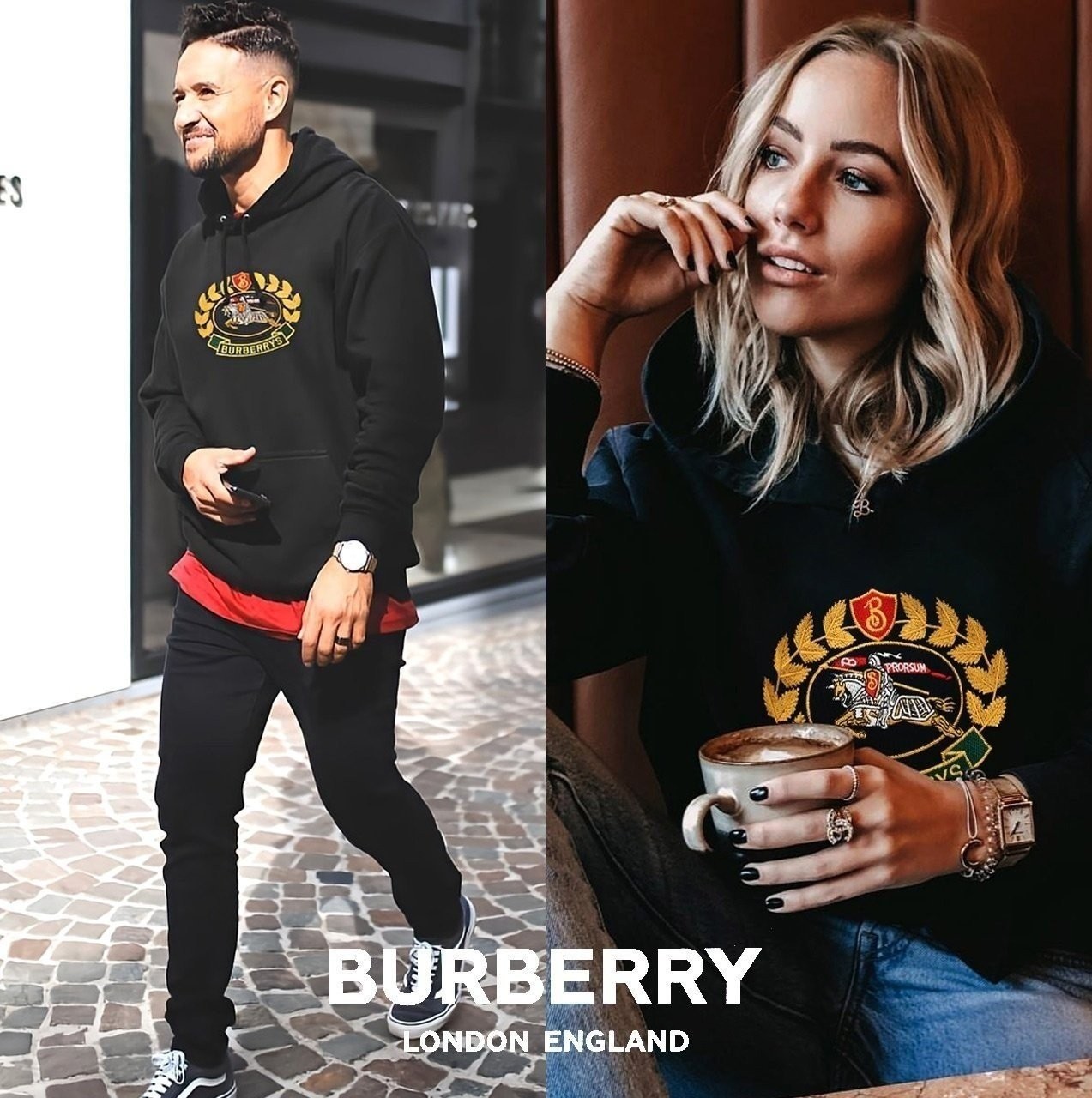 ◽▫️ BU*BE*RY LONDON CREST HOOD ▫️◽