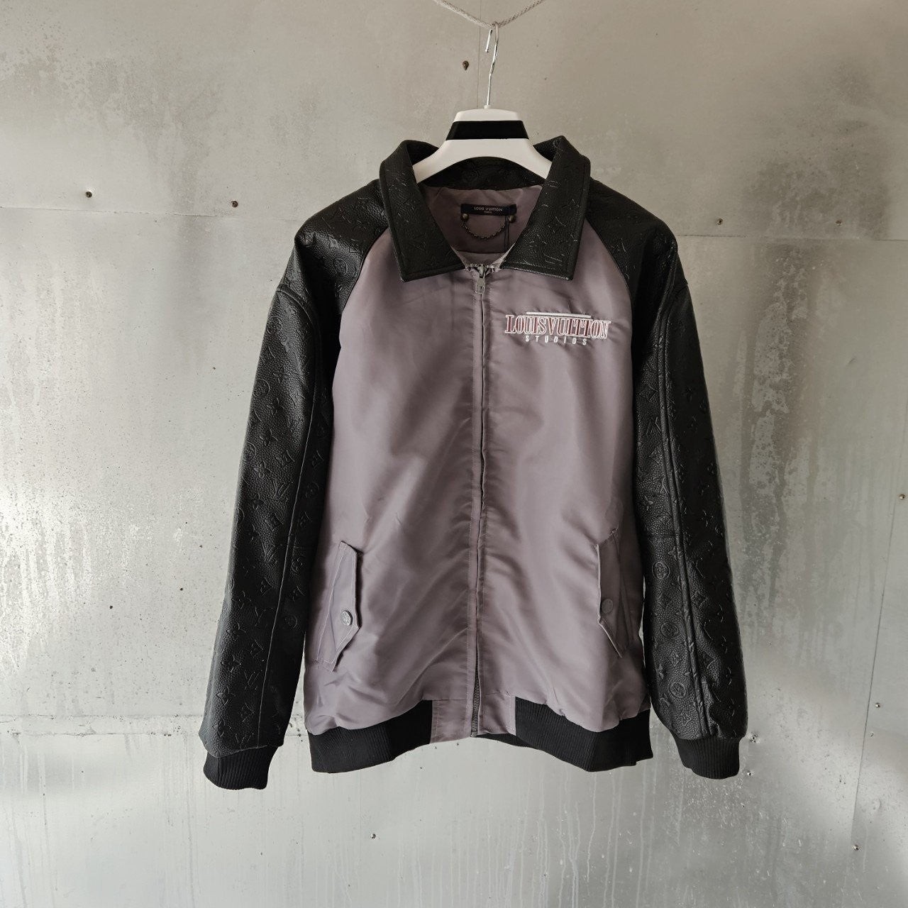 💕 루* 믹스레더 블루종 자켓