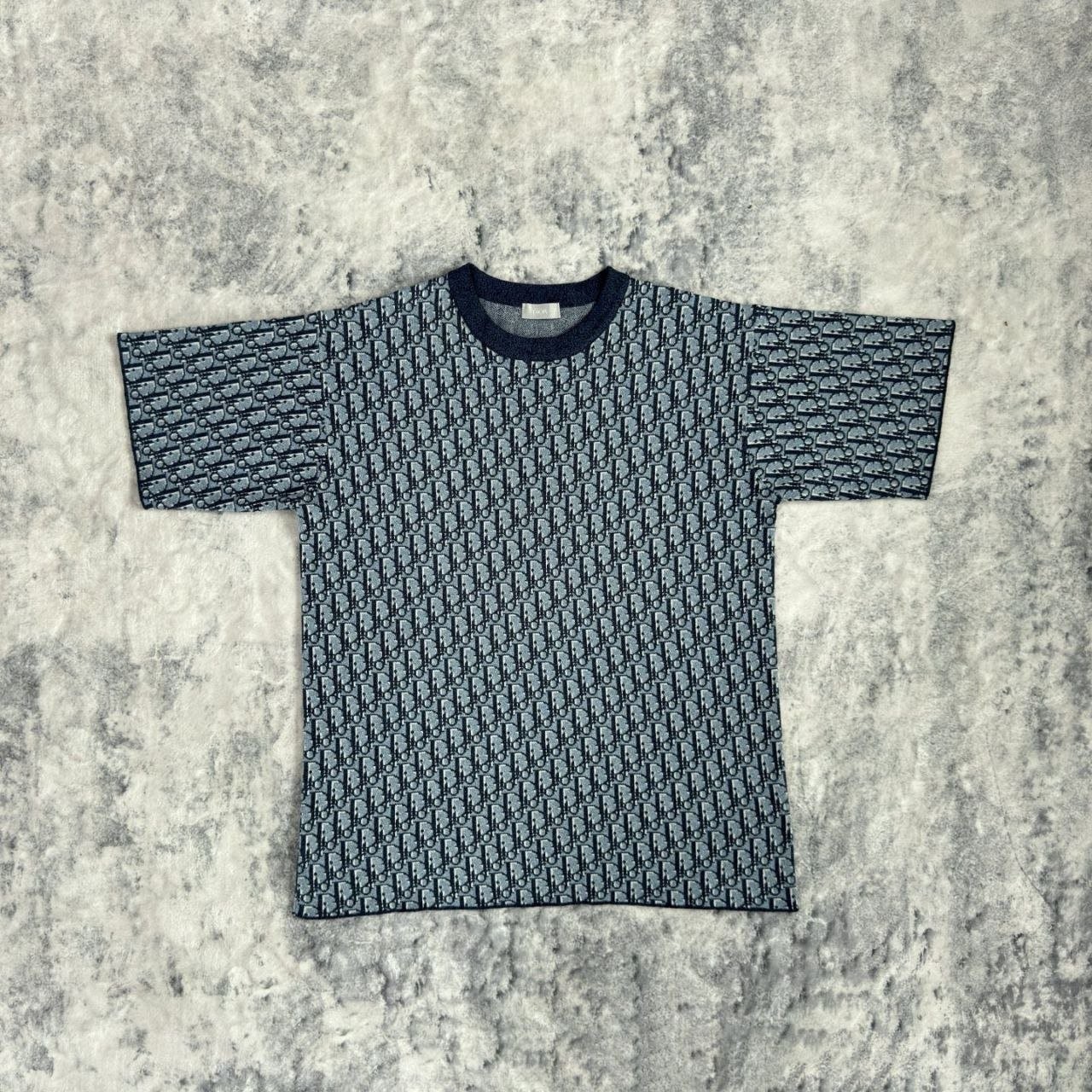 💕 디* 콘트라스트 오블리크 캐주얼 니트 반팔티셔츠 - 수입 👑 프리미엄 👑