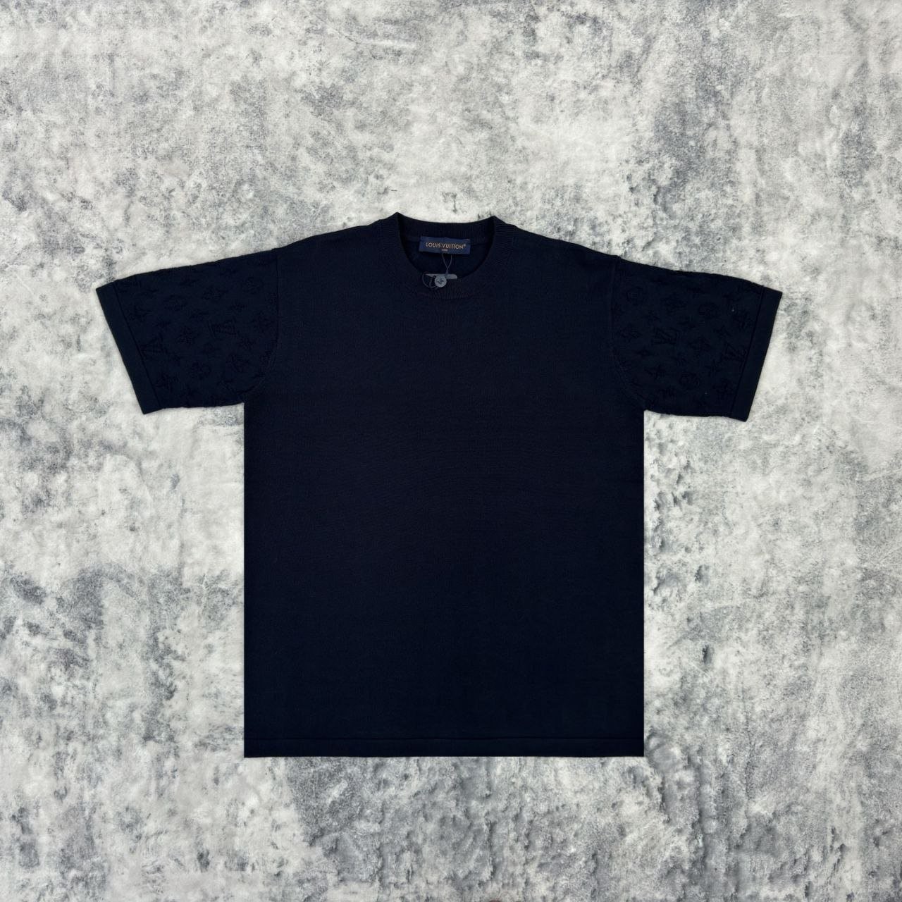 💕 루* 25 모노그램 톤온톤 니트 반팔티셔츠 - 수입 👑 프리미엄 👑