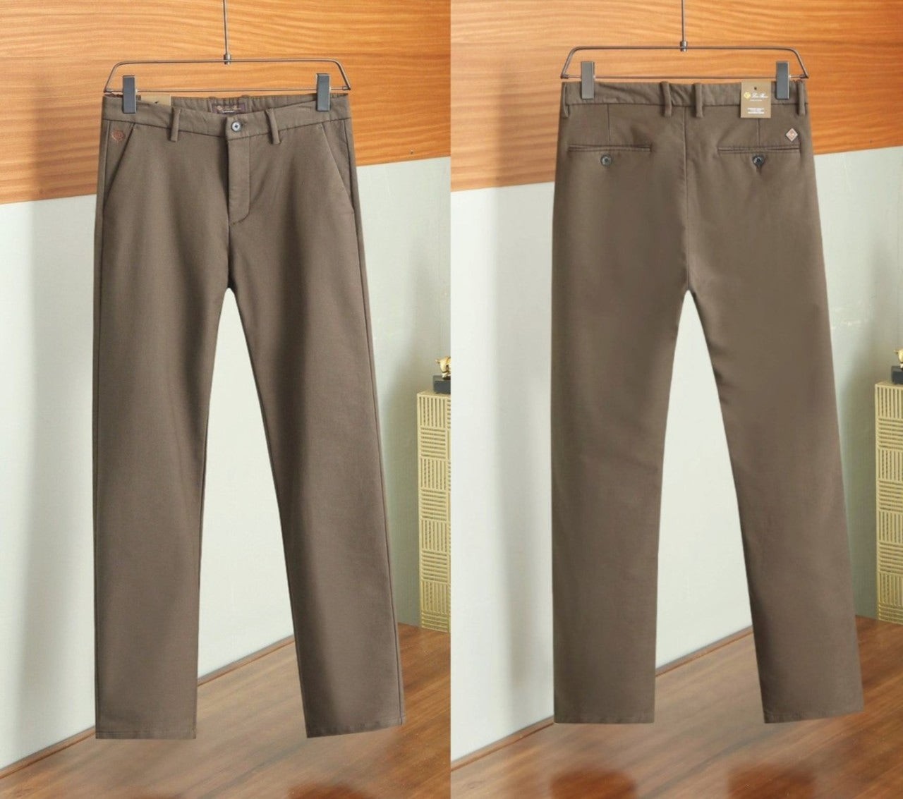 💕 로* 피아나 로고 패치 워싱스판 치노 팬츠➡️수입최고급