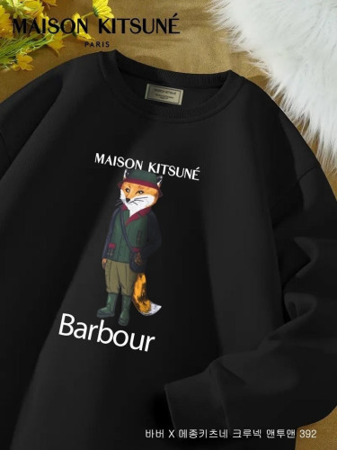 💕 메* 키츠네 X 바버 크루넥 맨투맨 392