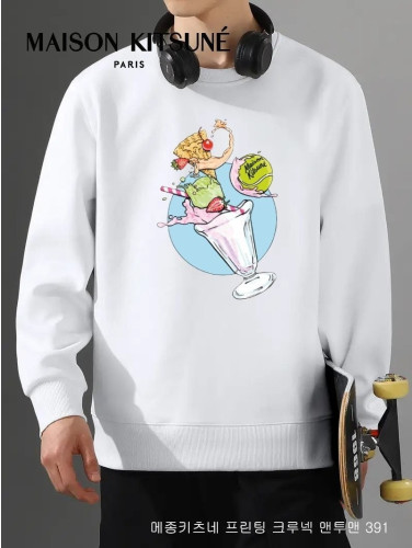 💕 메* 키츠네 프린팅 크루넥 맨투맨 391