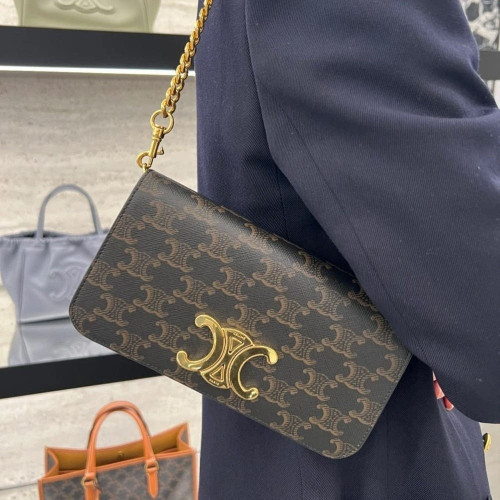 💕 셀** 고급 멀티포쉐트 트리오페 캔버스 체인 숄더백