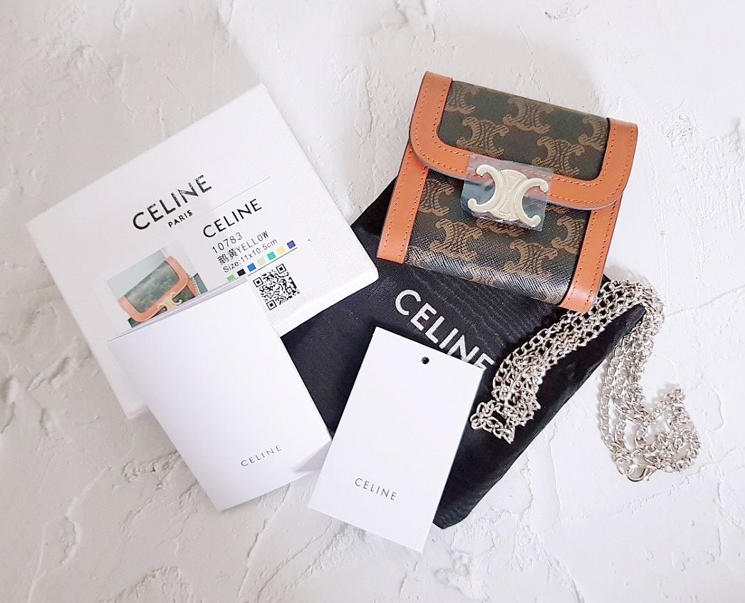 💕 셀** 고퀄 스몰 트리옹프 지갑 체인 스트랩 세트