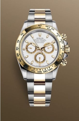 💕 로** 데이토나 화이트다이얼 콤비