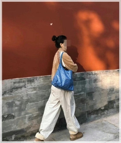 💕 고** 고급 보헴 호보백 블루