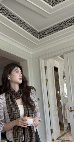 💕 펜* 실크 바게트 FF 스카프