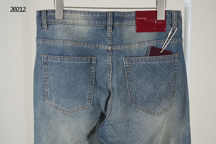 🔆 [GUCCI] 구찌 에나멜 패치 GG 엠보 포켓 데님진 🔆