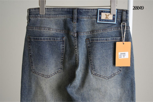 🔆 [Louis Vuitton] 루이비통 포켓 모노그램 로고  워싱 스판 데님 진 🔆