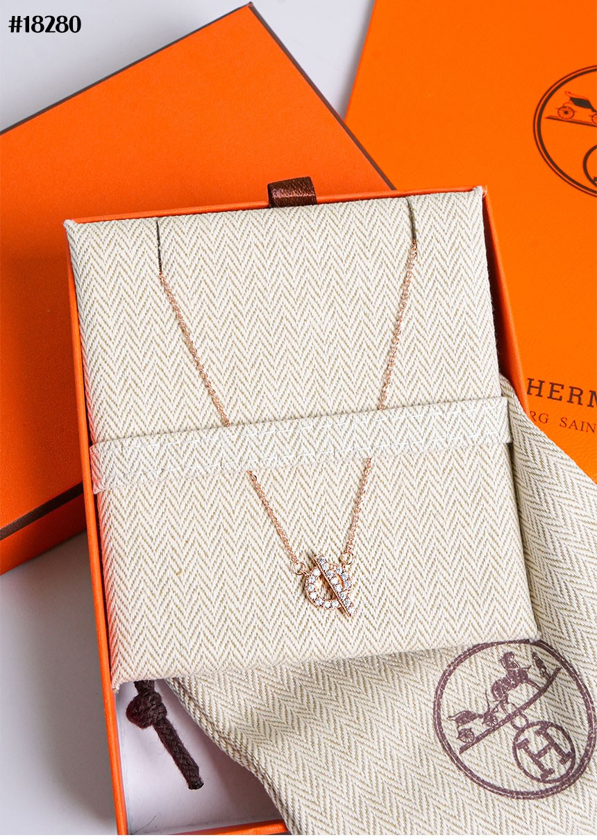 🔆 [HERMES] 에르메스 Finesse 피네스 네크리스 다이아 세팅 🔆