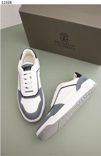 #브루넬로쿠치넬리 [Brunello Cucinelli] 펀칭 패널 그레이니 레더 남성 스니커즈 신상입고💢 #신발 #11526