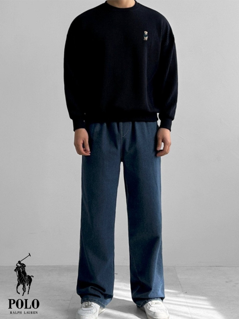 💕 폴* 베어 골지 니트맨투맨