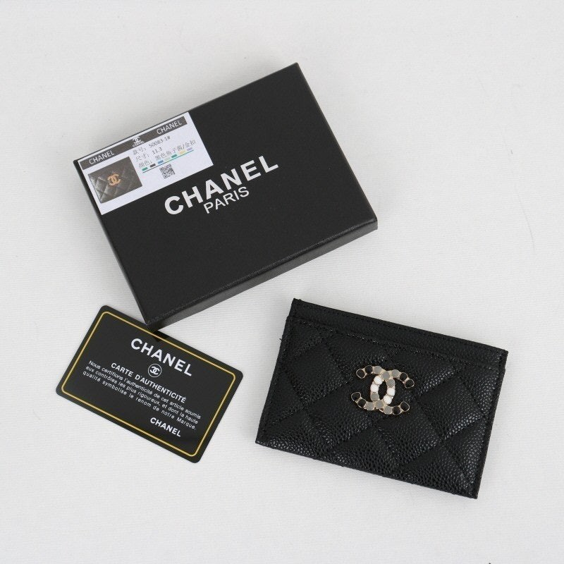 💕 샤* 50083 스톤 CC 로고 카드지갑