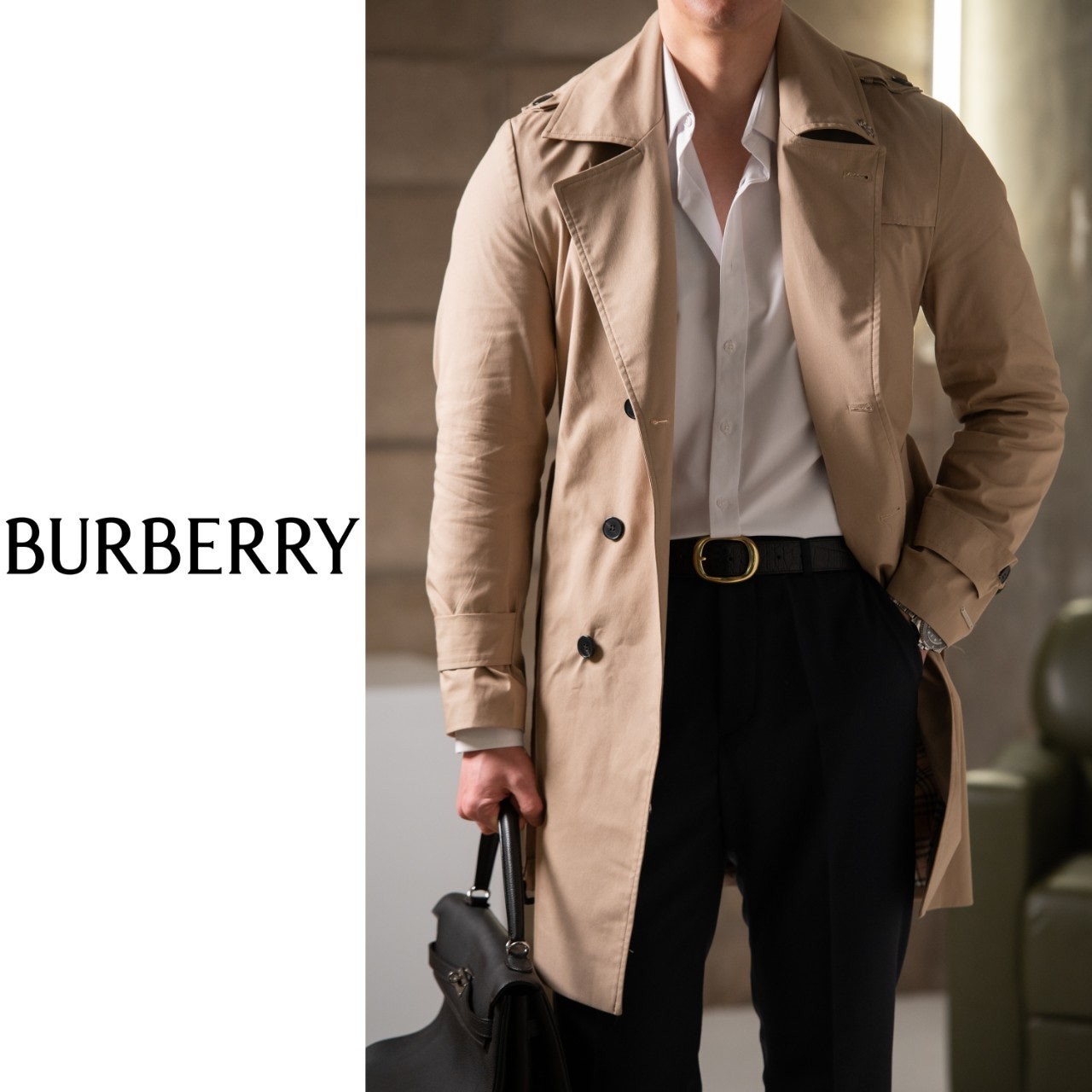 버버 BURBERRY 켄싱턴 트렌치 #더블코트