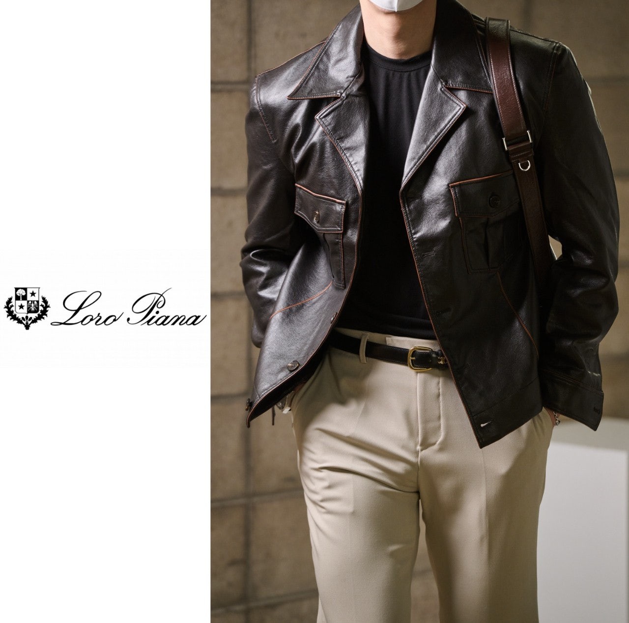 로로피아나 수제작 가죽자켓